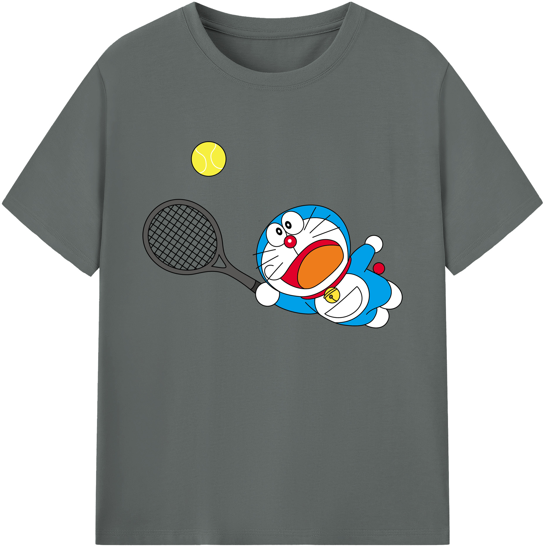 （画像用） ドラえもん Doraemon 綿100％ メンズ半袖Tシャツ｜肌触りやわらか＆通気性